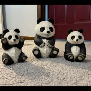 Set of 3 Harvey Knox Collection - House of Global Art Pandas